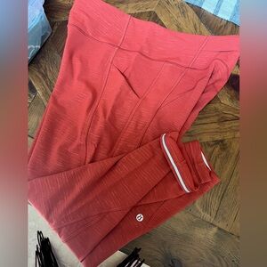 Rust Lululemon Crop Leggings Size 12